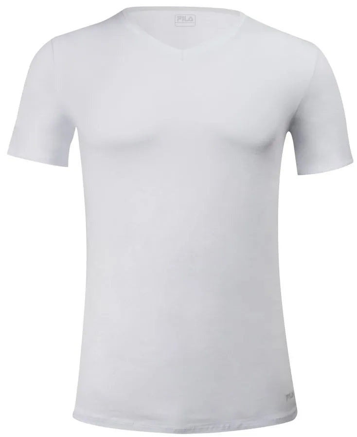 Men's t-shirt fila v-neck fit white white 2xl
