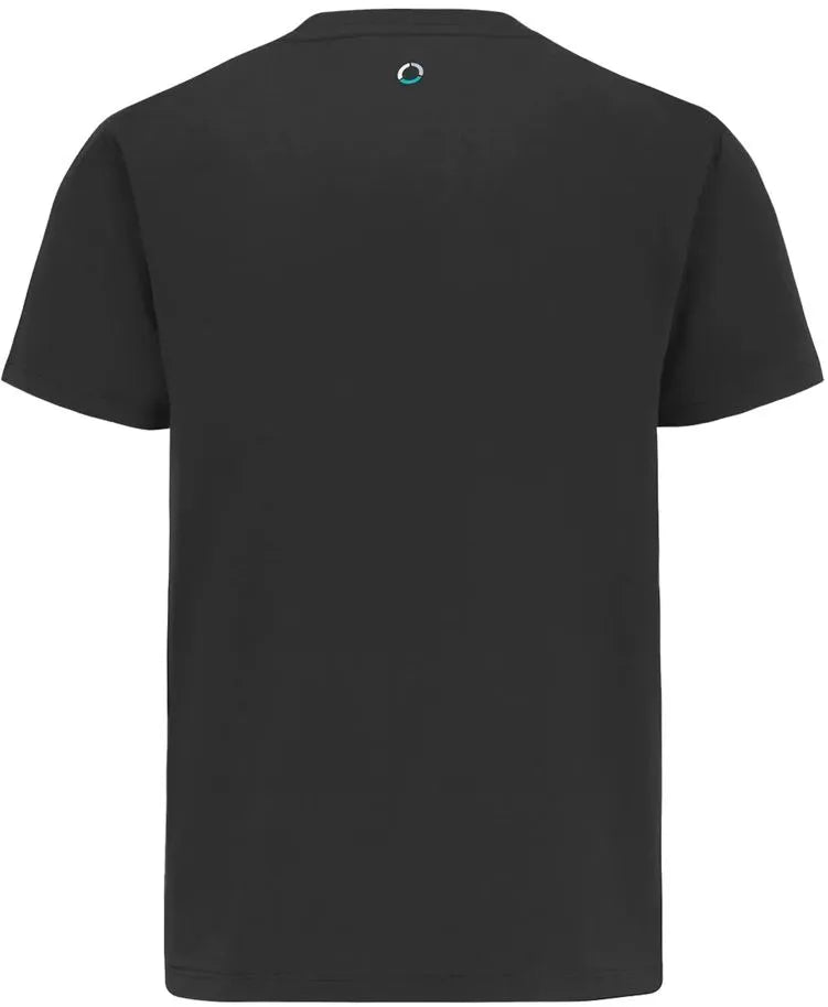 Mercedes Heren F1 FW Klein Logo T-Shirt Zwart XS