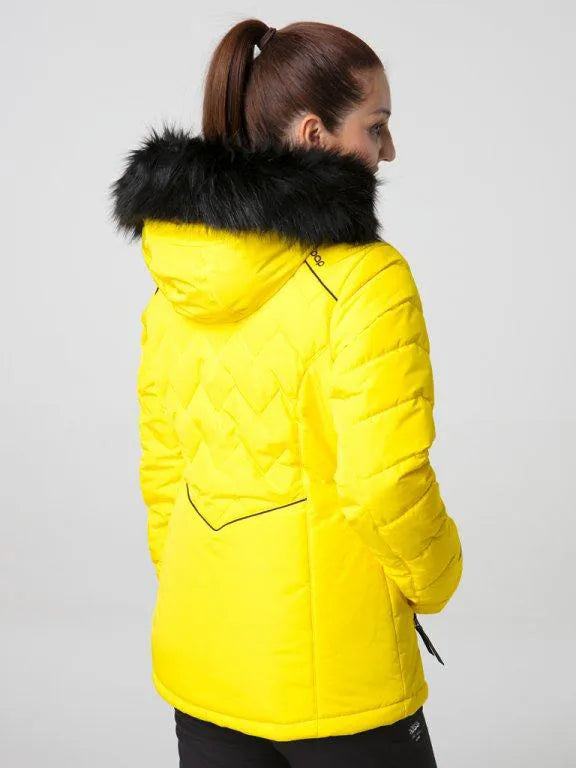 Women's ski jacket loap orsana yellow m