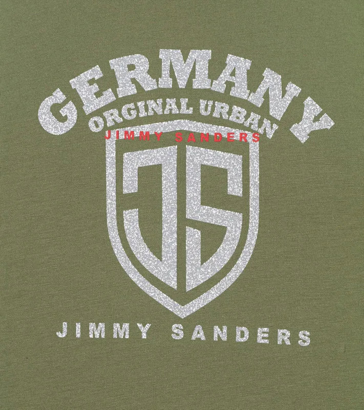 Jimmy Sanders Khaki Men's T -Shirt L - Cotton & Comfort