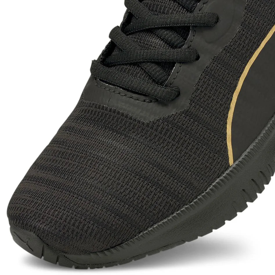 PUMA WMNS FLEX FLEX SNIEKERS Black-Gold 40,5