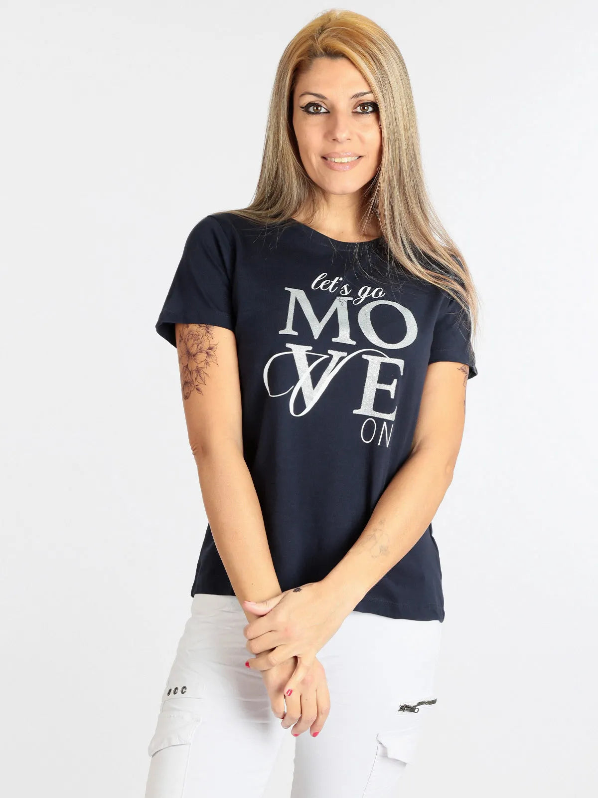 Camiseta femenina ATHL. Dpt Talia Navy, S