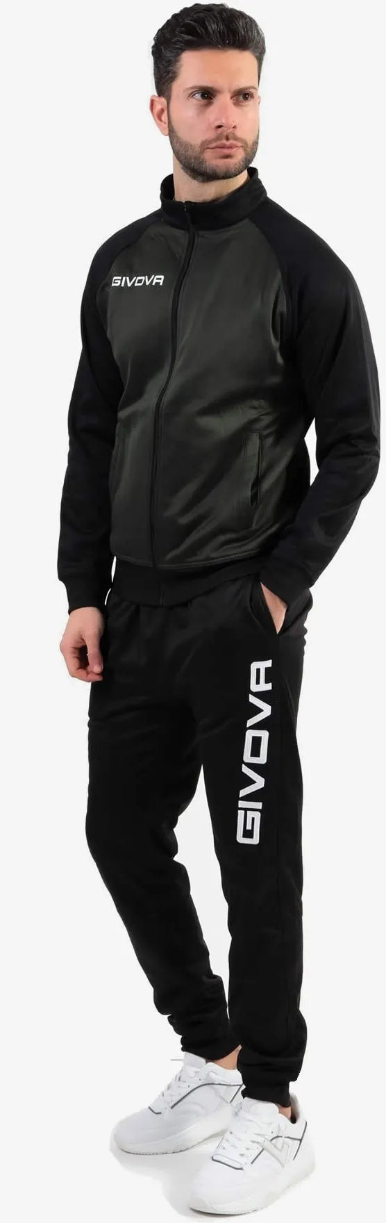 Socraigh Spóirt Givova Cúba Arm Green-Black 3xl