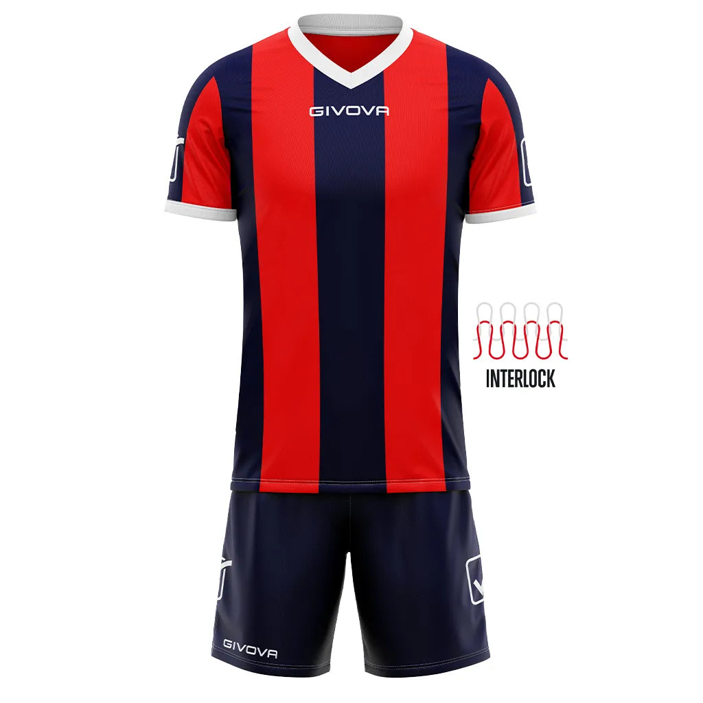 Set sportivo Givova Catalano Blue-Red XL