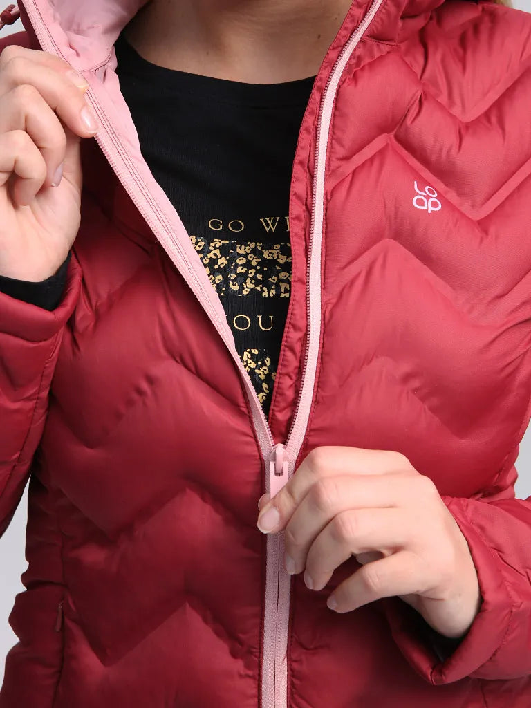 Women's winter jacket loap itira red m