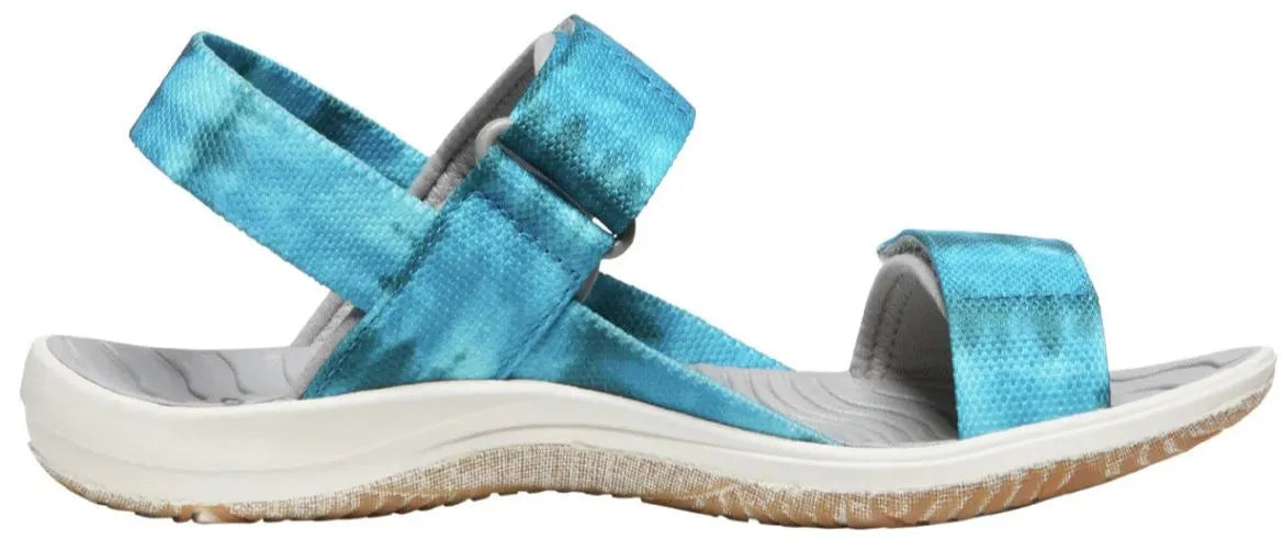 Keen jr elle backstrap sea mosse-fjord blue kids sandals 29