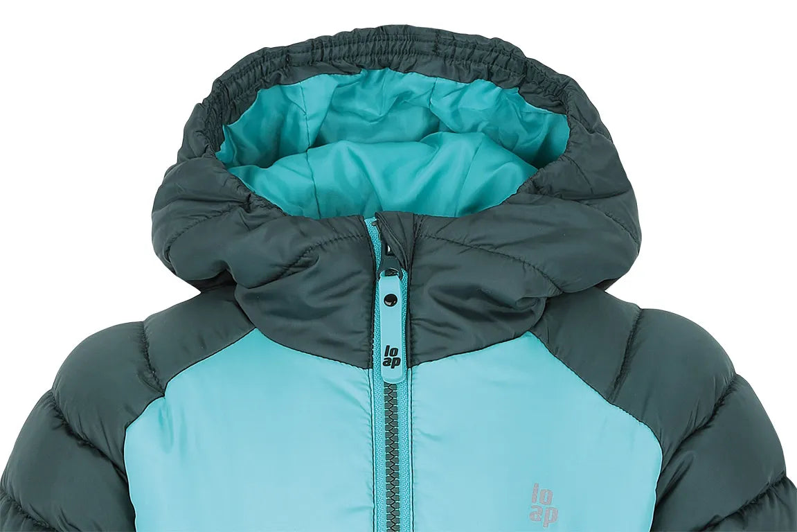 Kinderjack Donkergroen 112-116: Warm & Water-retotend