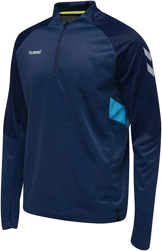 Pánské mikiny hummel tech pohybují napůl zip blue2, xs