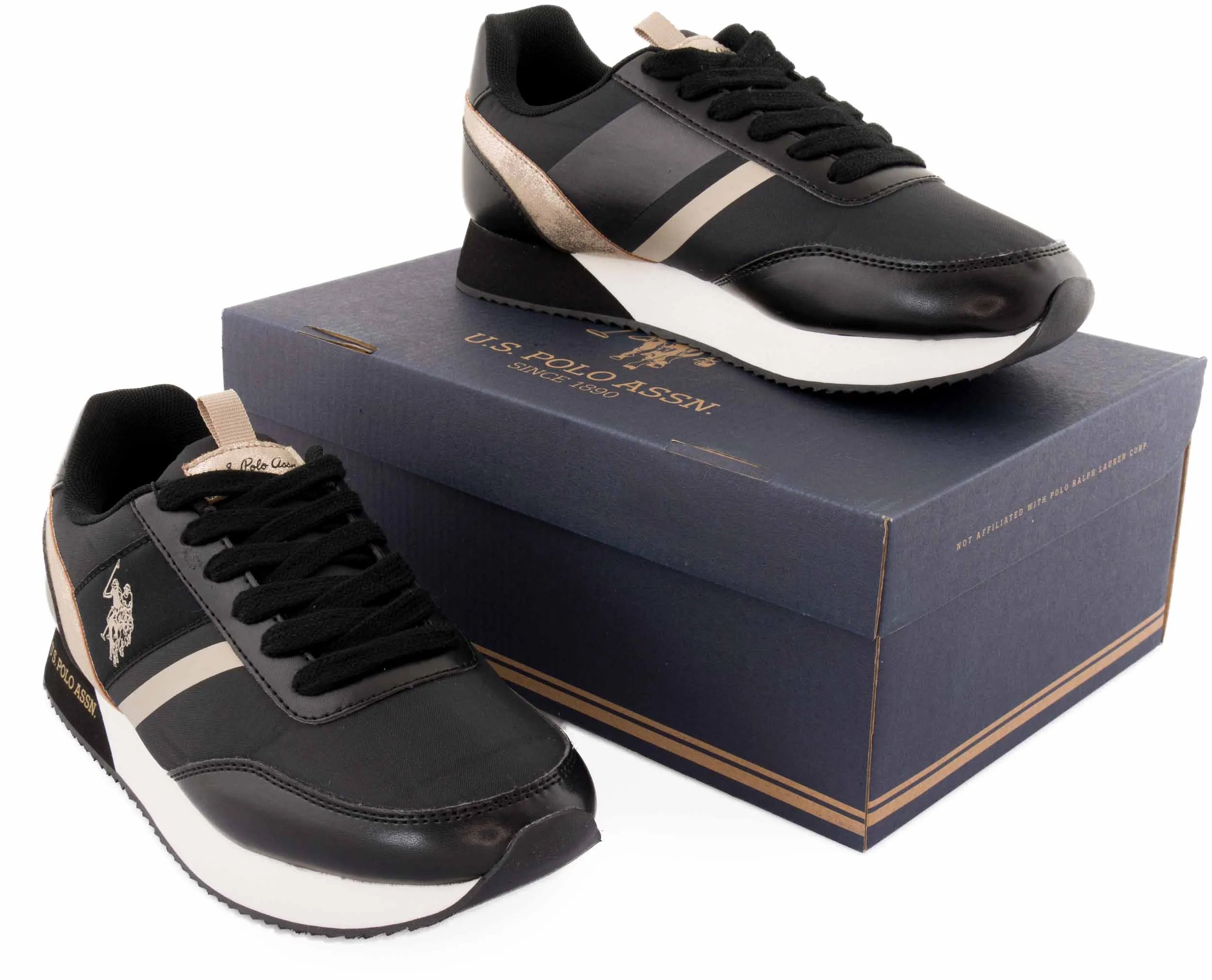 U.S. Polo Assn. Damer sneakers sort størrelse 37