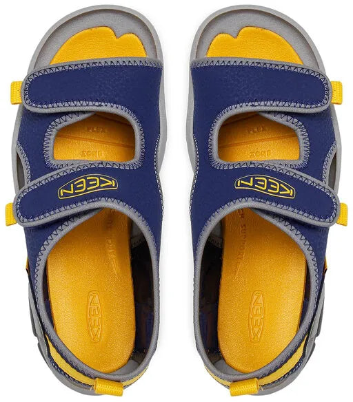 Keen jr knotch creek ot blue depts-yellow junior shoes blue 37