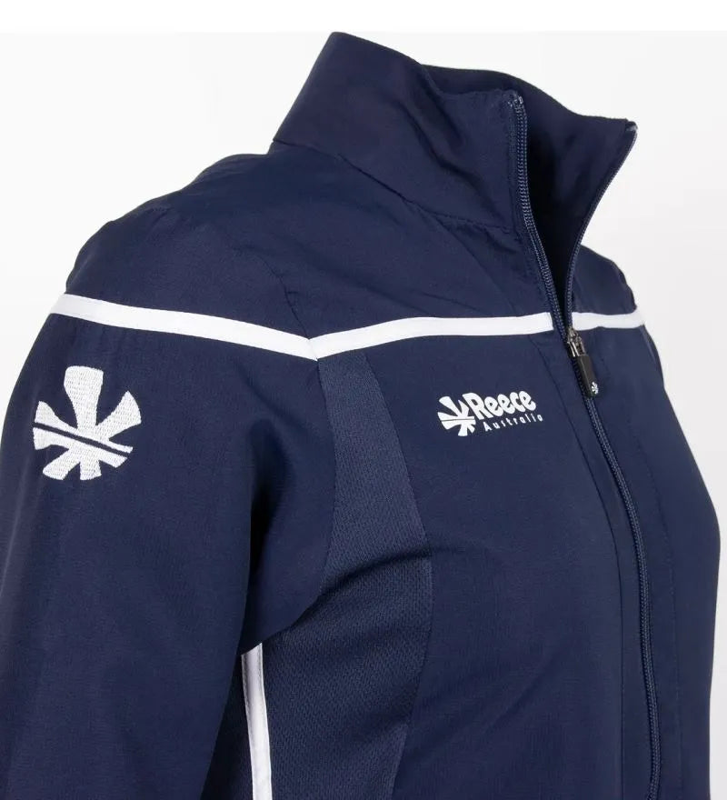 Women's reece varsity jacket navy-white blue m