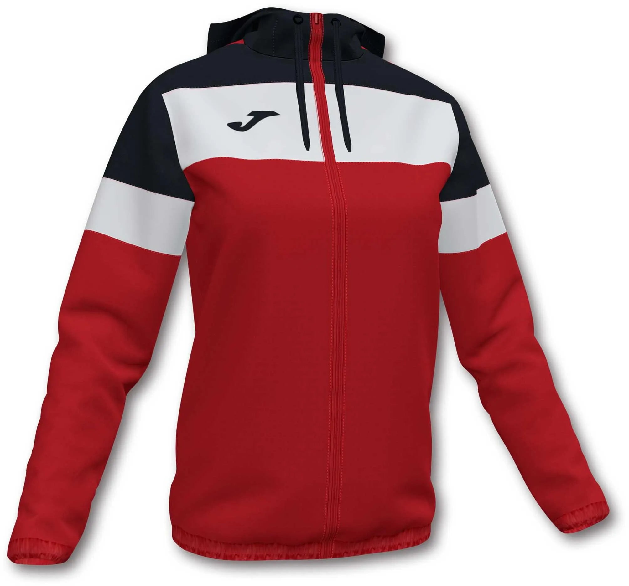 Women's jacket joma crew iv rainjacket red-black red xs