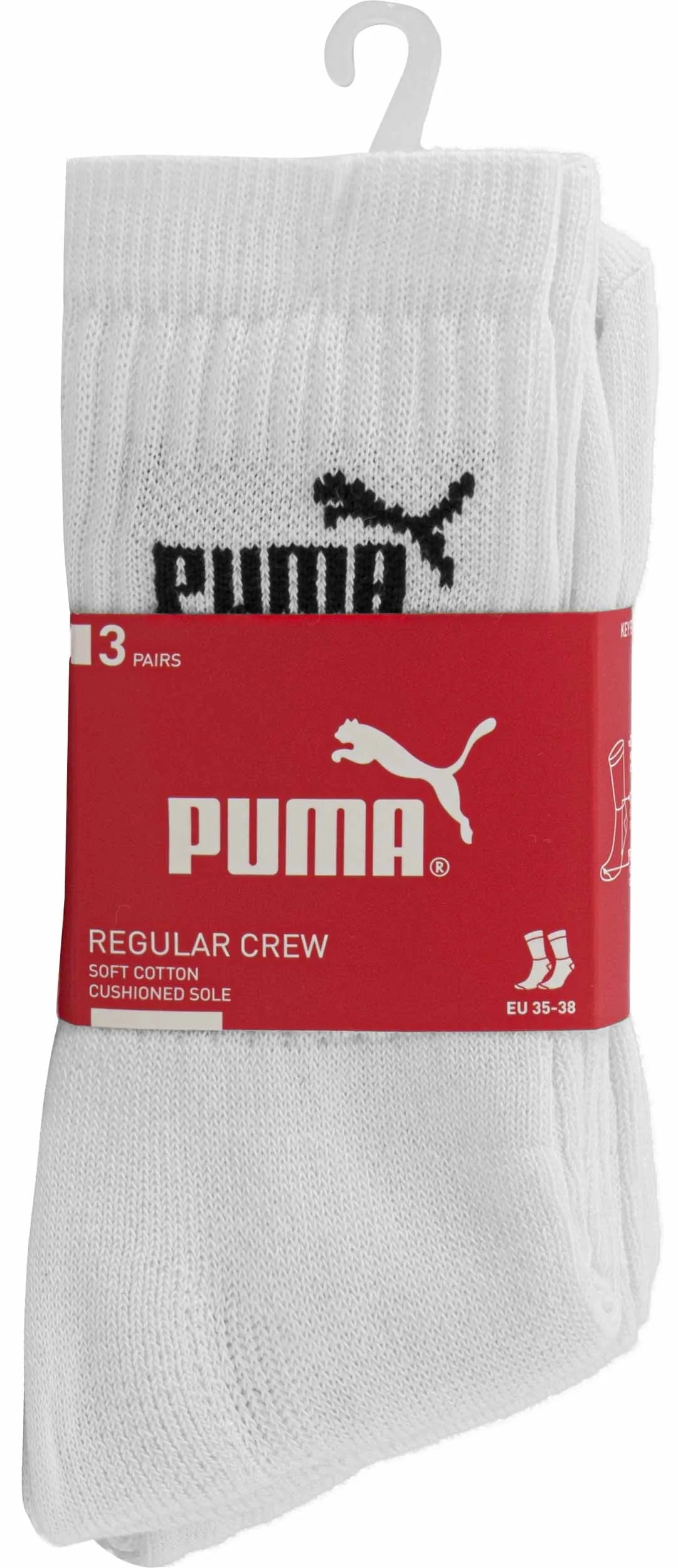 Puma Crew Socks 3-Pack 35-38: pohodlie a kvalita