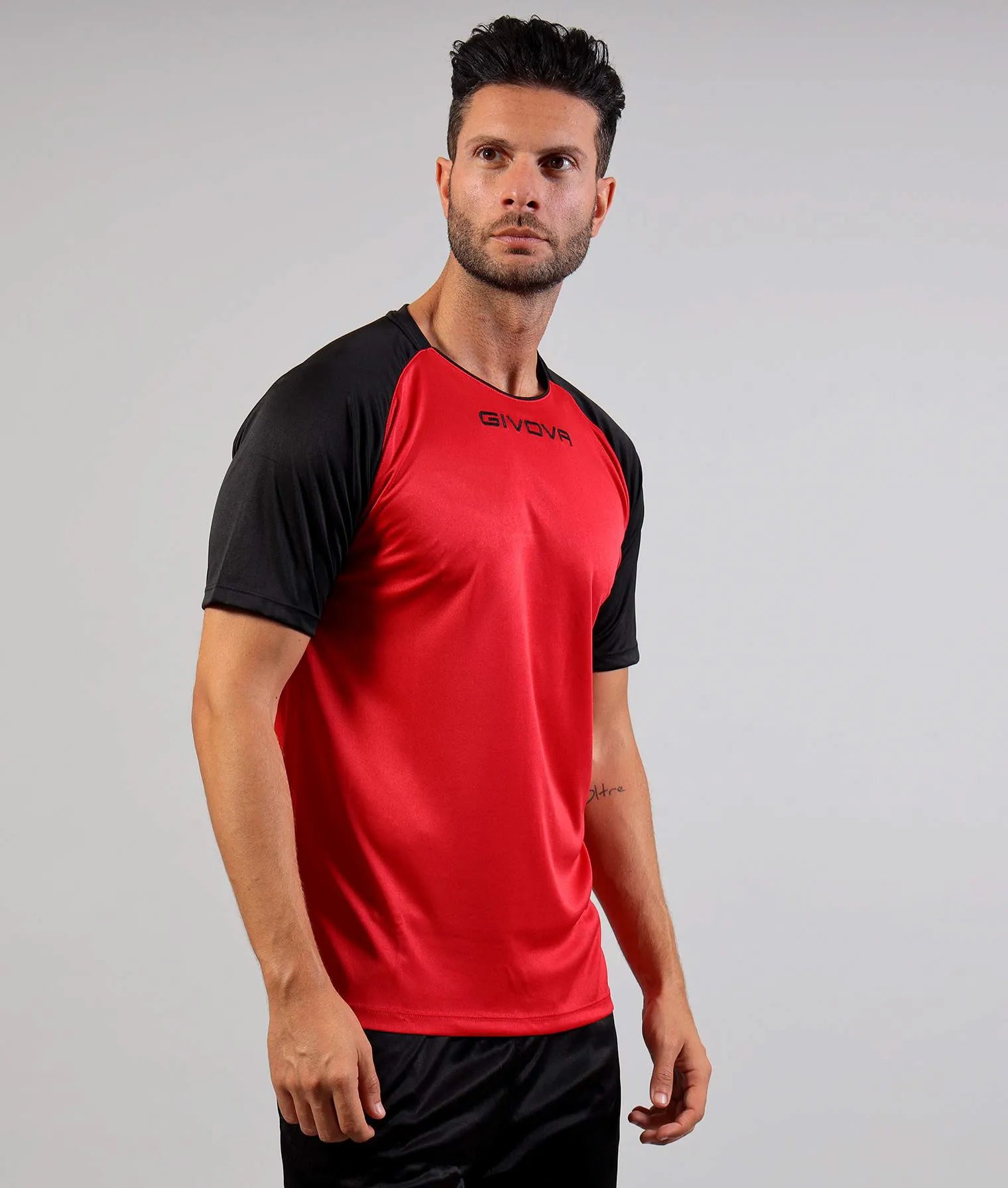 Sportovní tričko Givova Capo Red-Black Xs