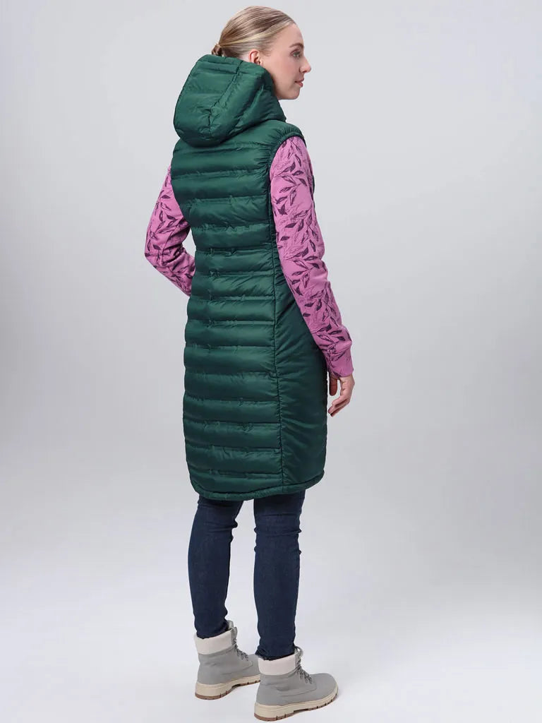 Dark Green Ladies Vest Loupe Itala - ciepłe i modne