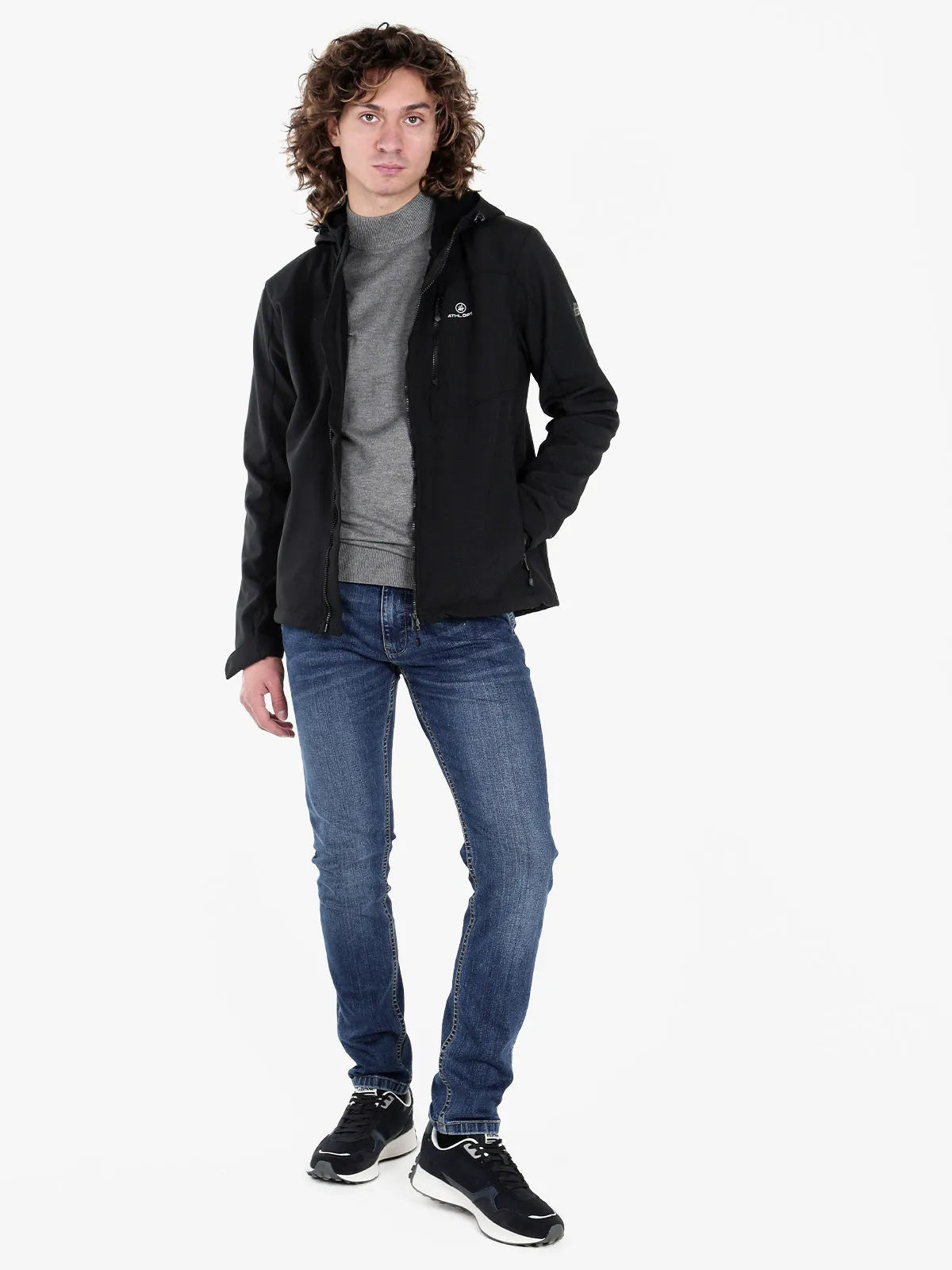 Giacca da uomo softshell atl. Dpt Hermes Black, s