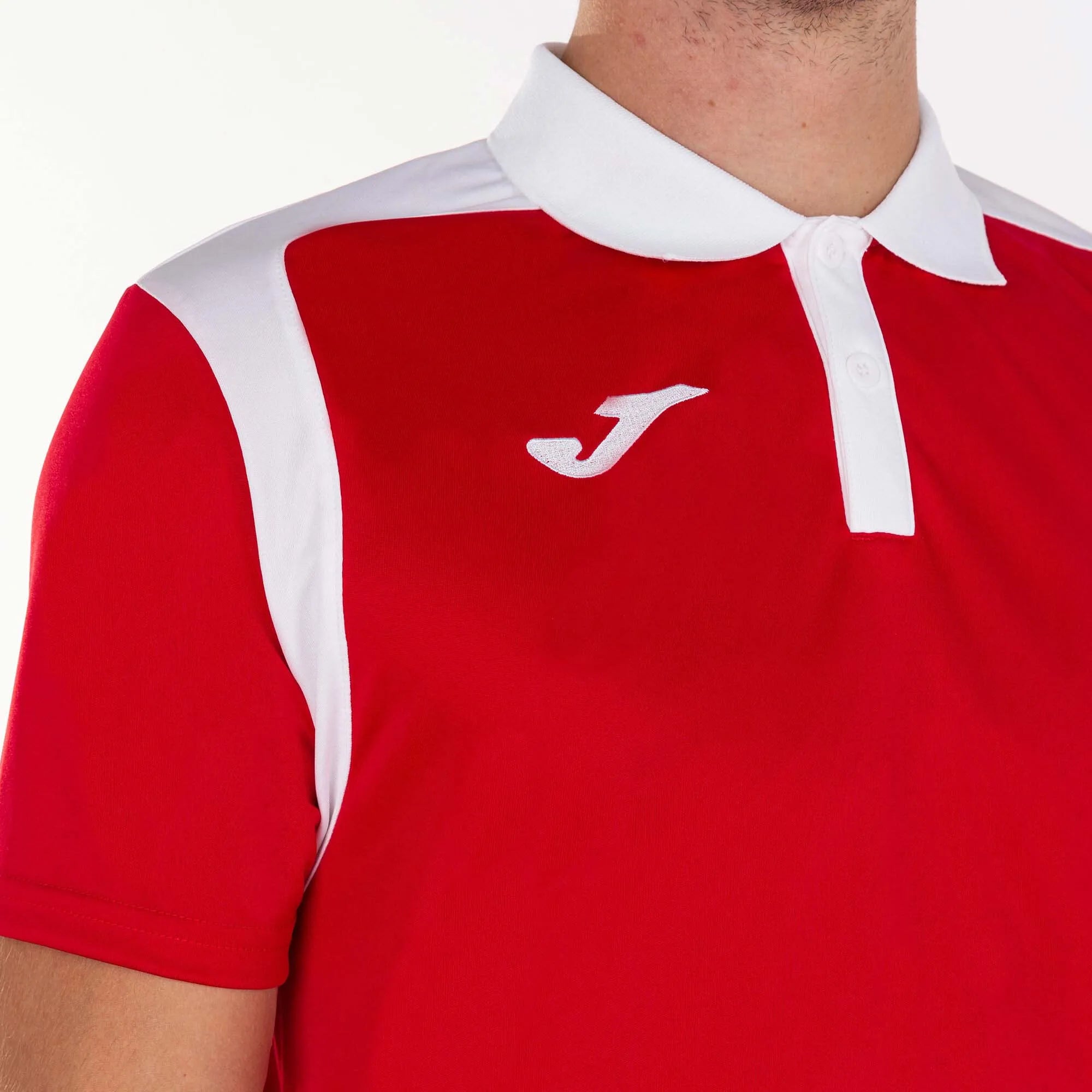 Joma Polo Championship Sports Shirt Red-White 3xs