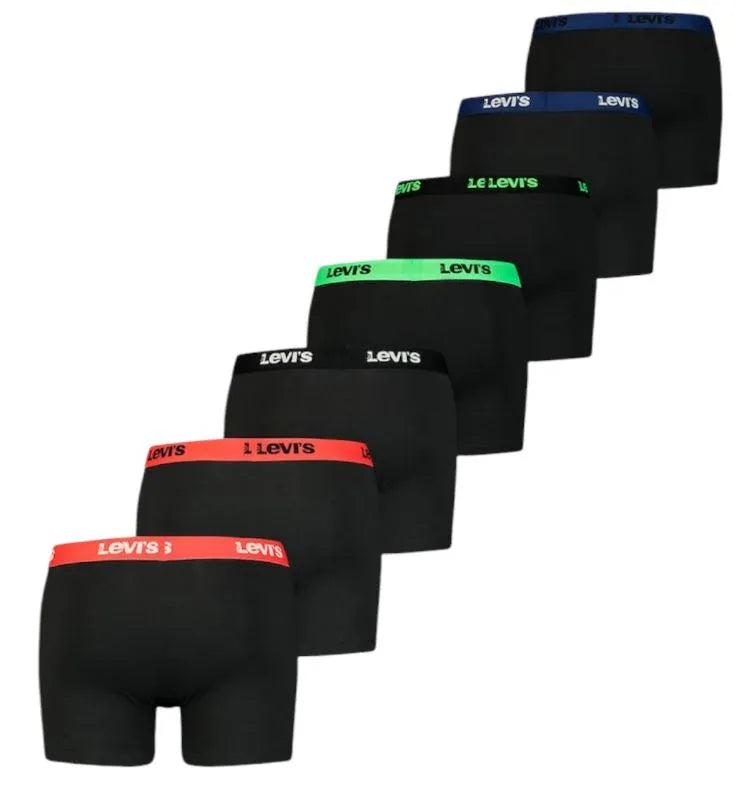 Boxers Levi's Men Boxershort 7-Pack Black Black M