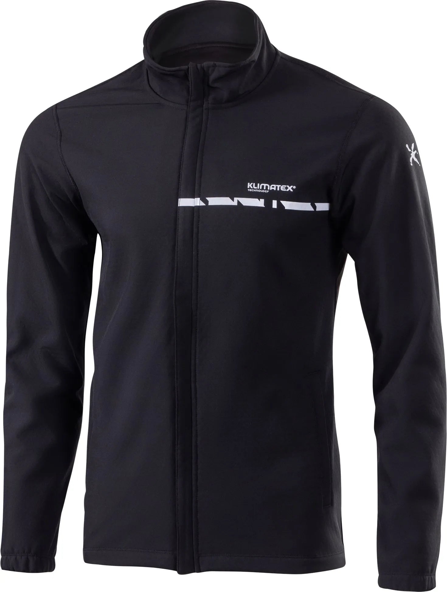 Atmungsaktive Männer Running Jacket Climatex Teron Schwarz