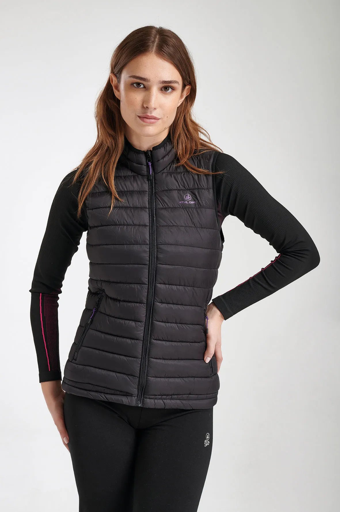 Chaleco femenino Lilith Black M - Fleecevest deportivo y transpirable