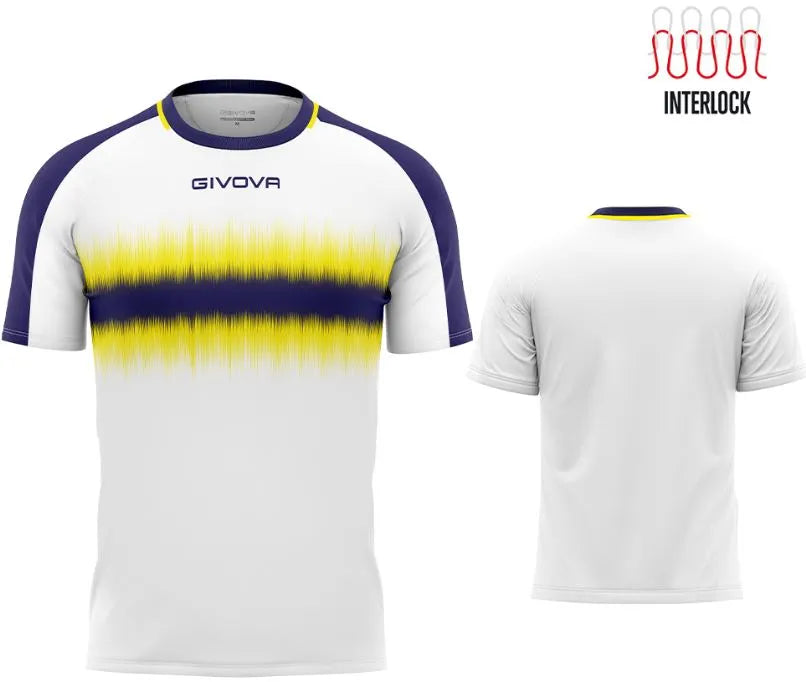 Sport T-shirt Givova Radio Blue-Yellow L