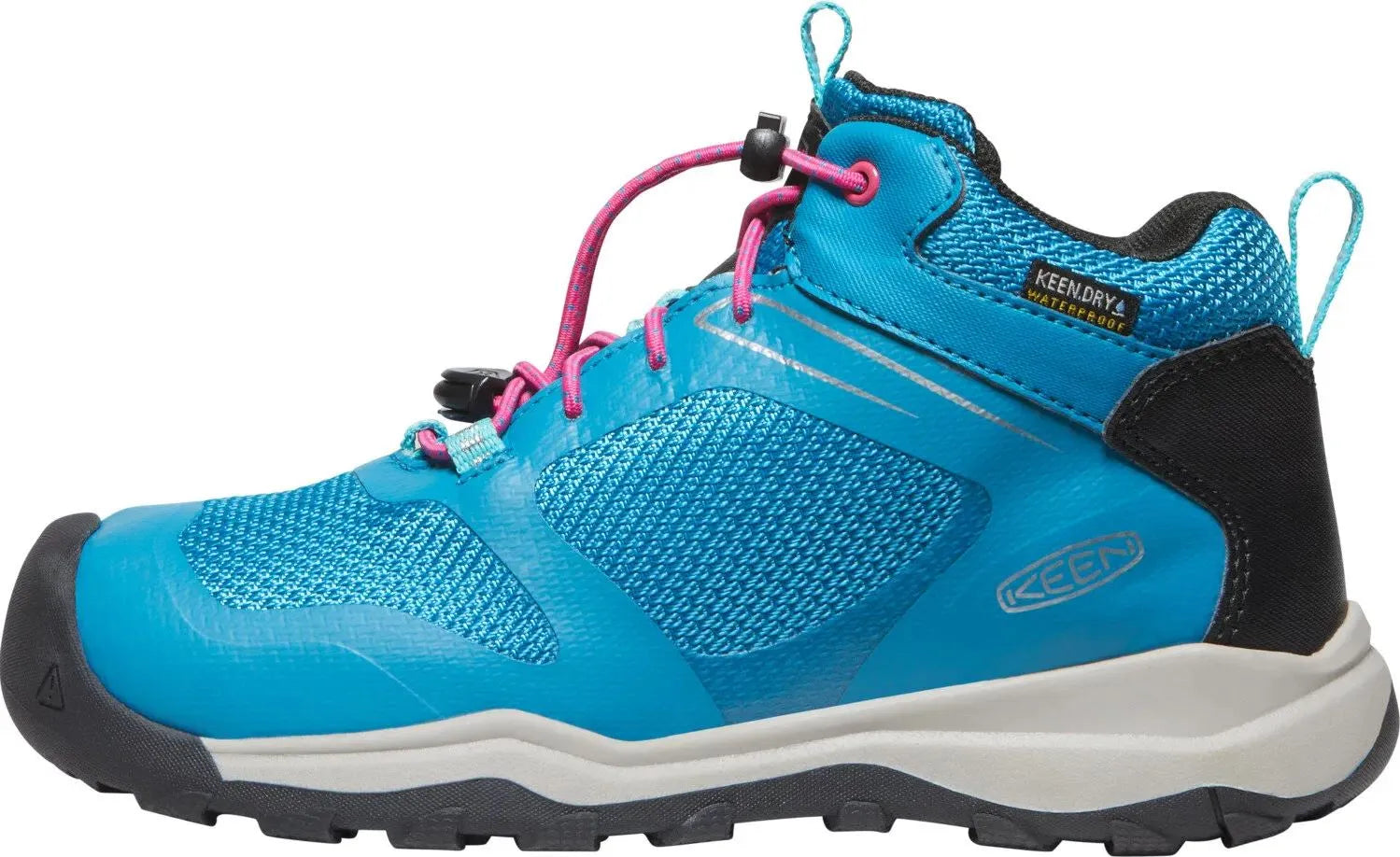 Kinderschoenen Keen Jr Wanduro Mid WP Fjord Blue/Fuchsia Paarsblauw 32-33