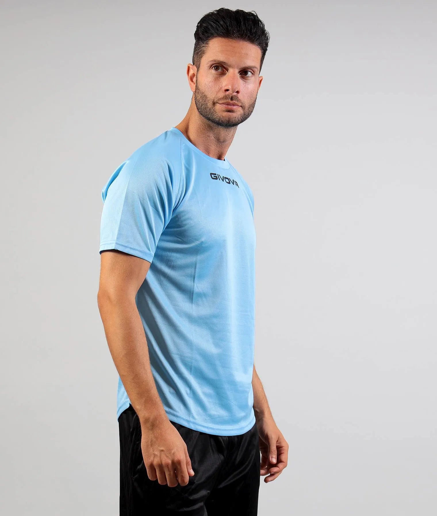 Sport t-shirt givova één microforata blauw 4xl