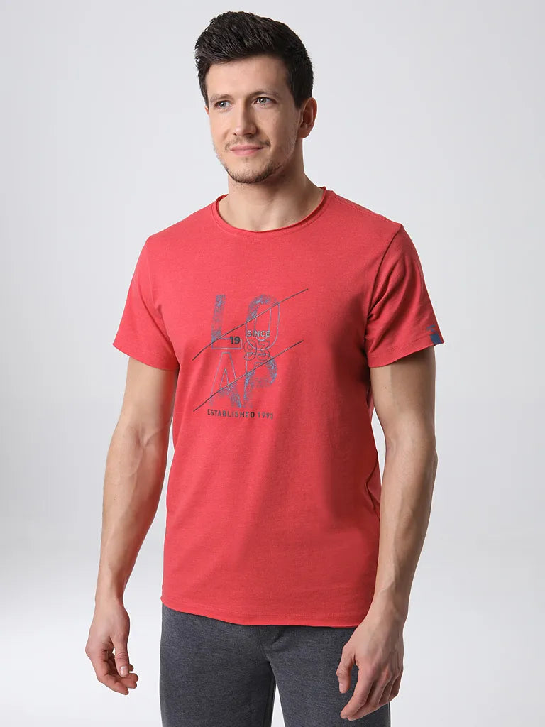 Andningsbara mäns T -skjorta Loap Beew XL - Cotton & Stretch