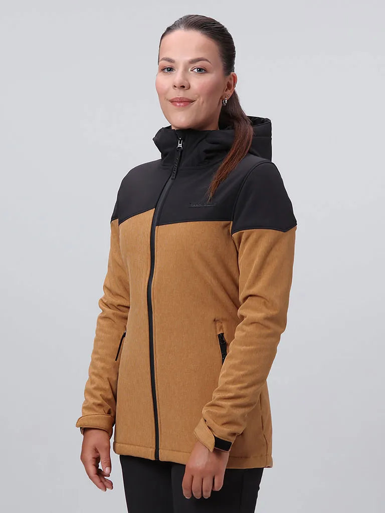 Dámská loap softshell bunda Ludysa Brown, S