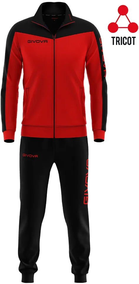 Sports Set Givova Roma Red-Black 4xl