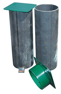 Set cans with lid for poles fixed