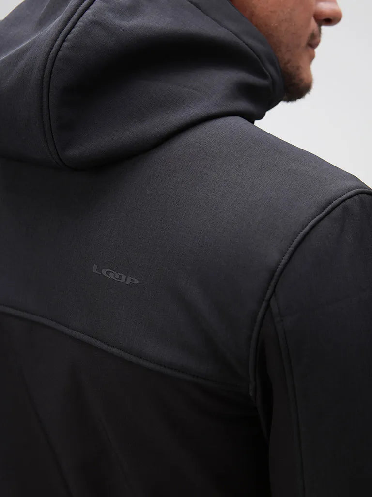 Giacca softshell da uomo loap lucc nero, s