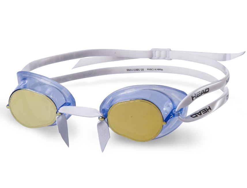 Head Goggle Racer Mirrored Swimming Goggles