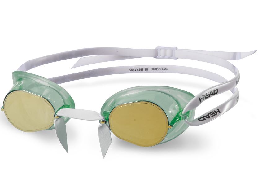 Head Goggle Racer Mirrored Swimming Goggles