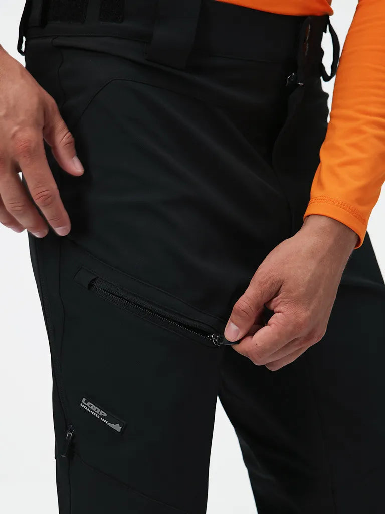 Pánské softshell kalhoty loap lupen černé s