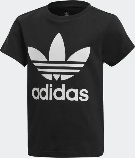 Adidas Trefoil T -Shirt Black Junior 104 - Comfort și stil