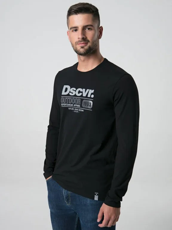 Men's t-shirt loap alarm black m