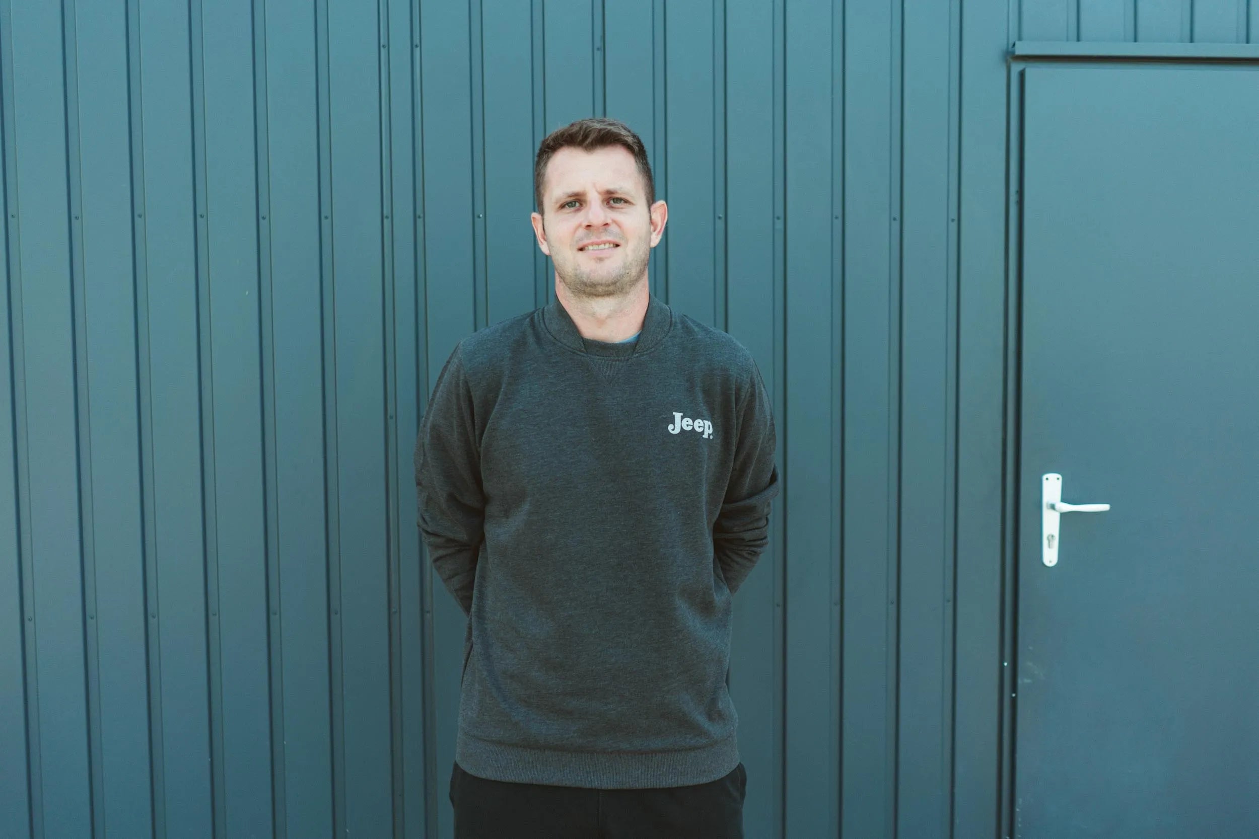 Jeep Men's Bomber Felpa di Cotton