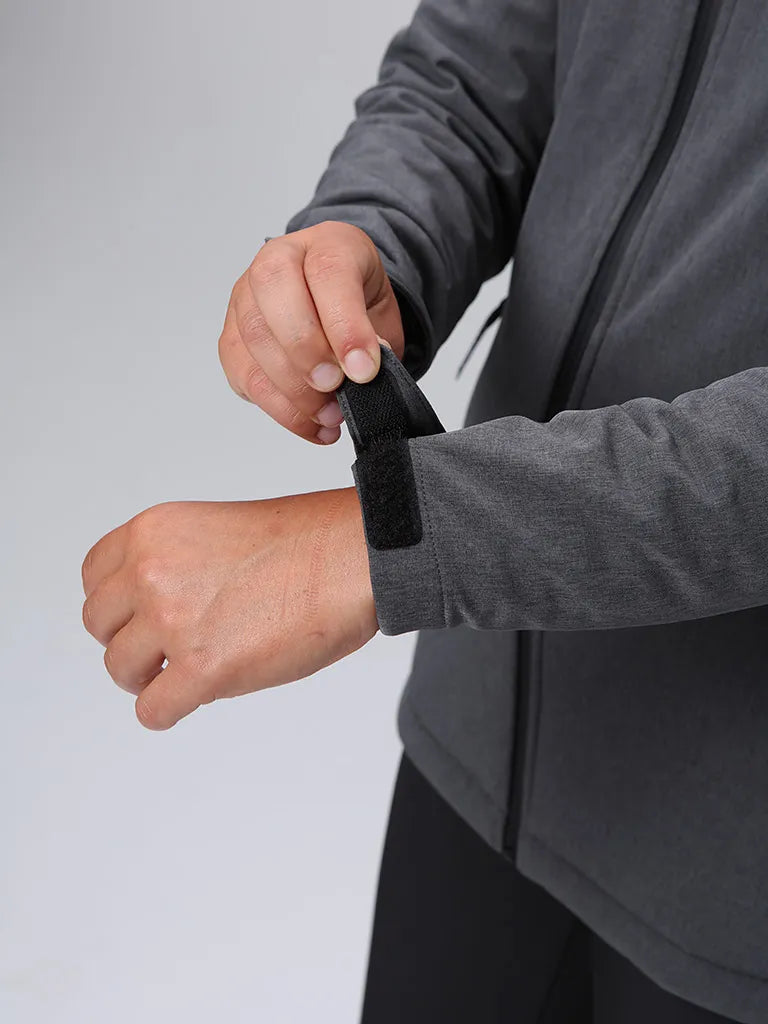 Chaqueta de softshell de damas ludysa gris oscuro xl - a prueba de viento y cálido