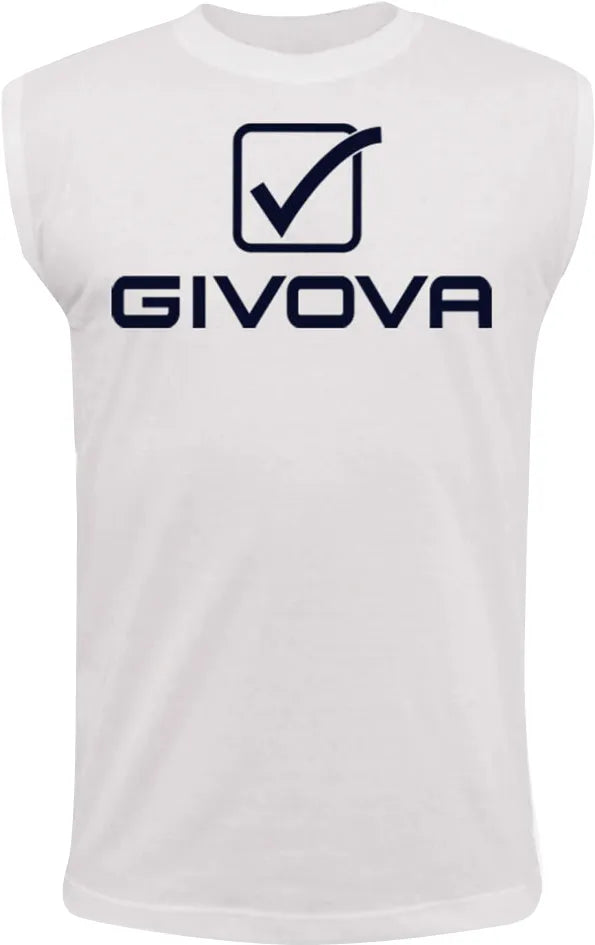 Givova sponsor logo big tank top white xl
