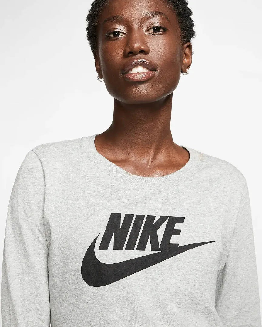 T-shirt femminile Nike Essential icon Futura Grey, s