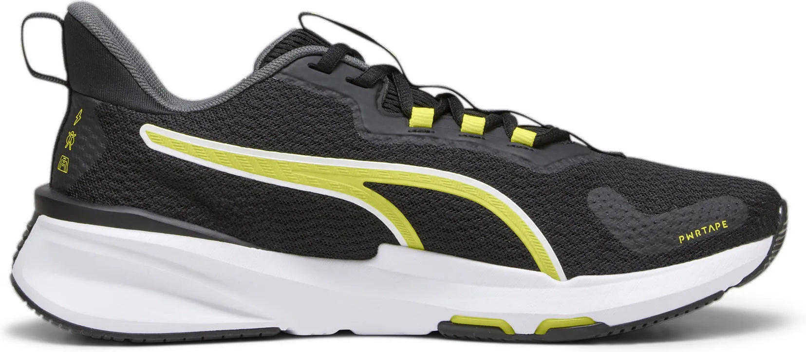 Puma men pwrframe tr 2 black-yellow-white black 46