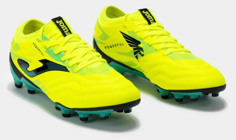 Fotbalové boty Joma výkonná 2411 Lemon Fluor Turq firma Ground Yellow 40.5