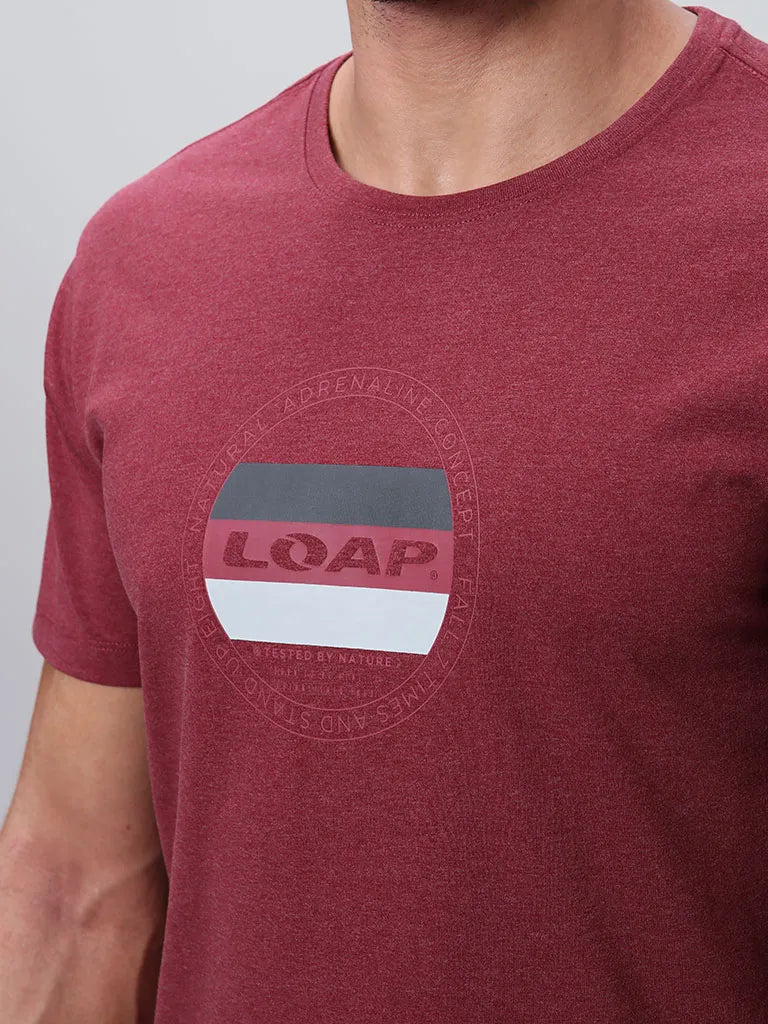 LOAP Bojar Red Men's T -Shirt L - prodyšná bavlna