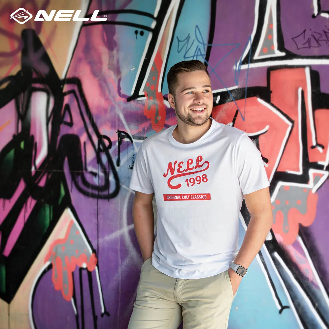 Big Men's T -Shirt 5xl - Nell Alban White Cotton