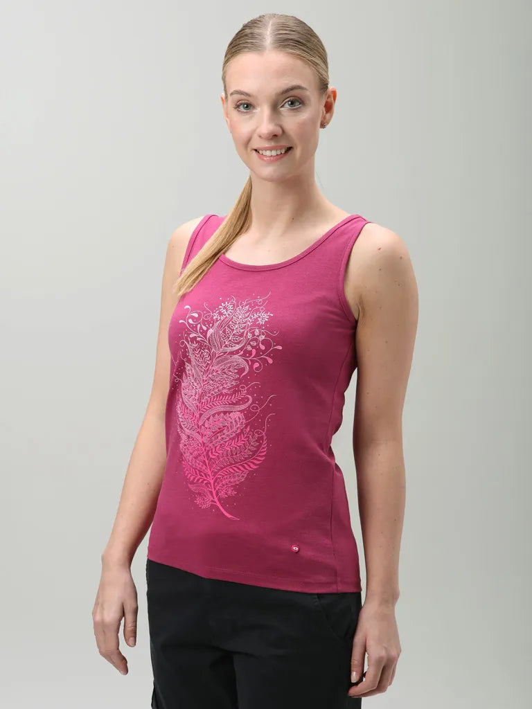 Dames Tanktop Loap Auli Pink Roze XS
