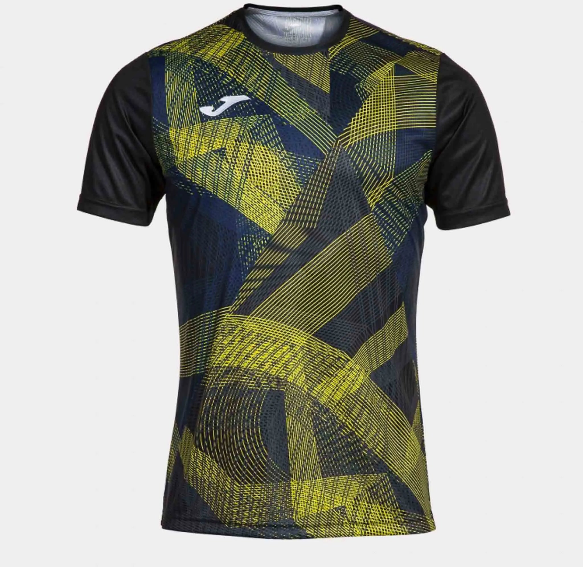 Sports t-shirt Joma Team Sleeve T-shirt Black-Yellow Black M