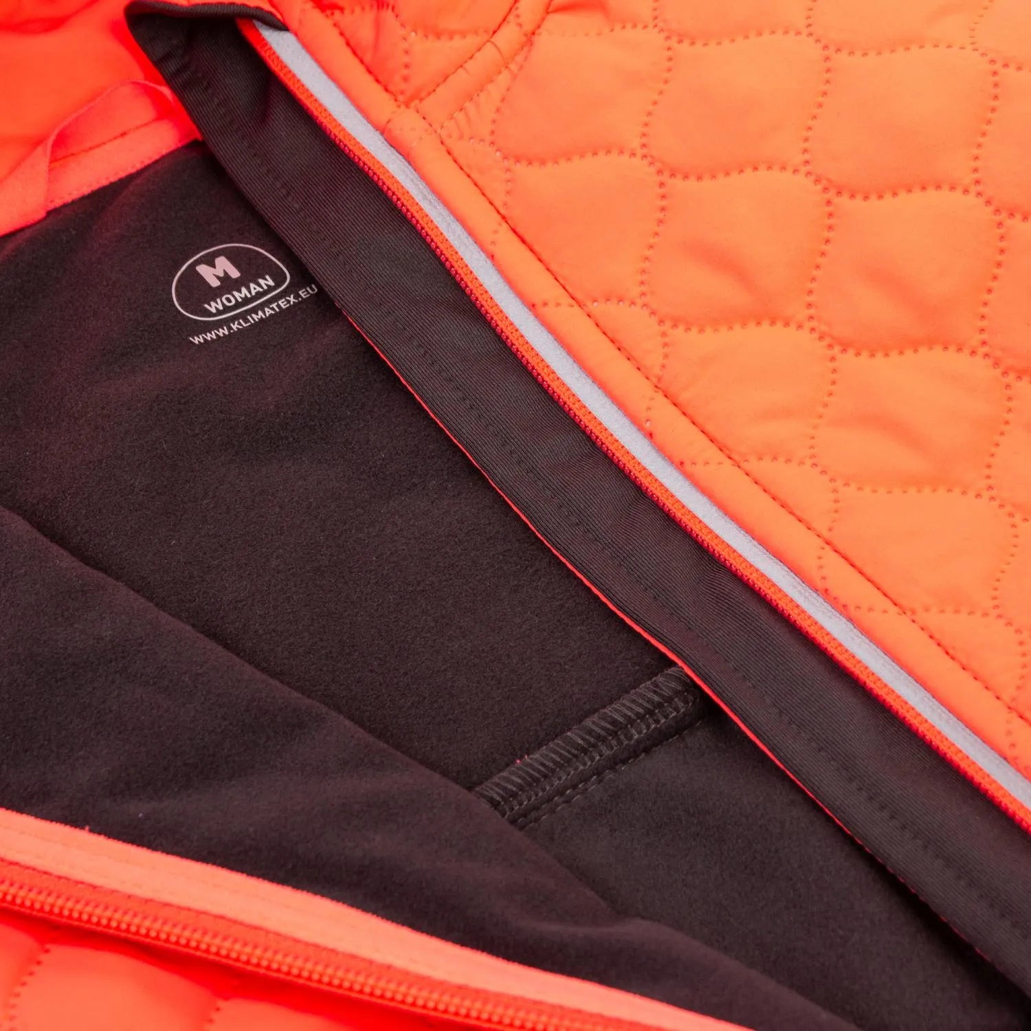 Kvinders sweatshirt Klimatex Romy Black-Orange, XS