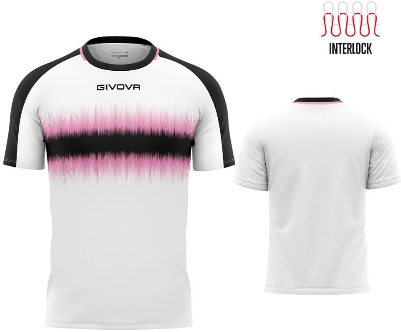 Camiseta deportiva Givova Radio Pink-Black XL