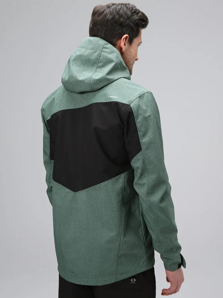 Giacca softshell da uomo loap ladan grn-blk, s